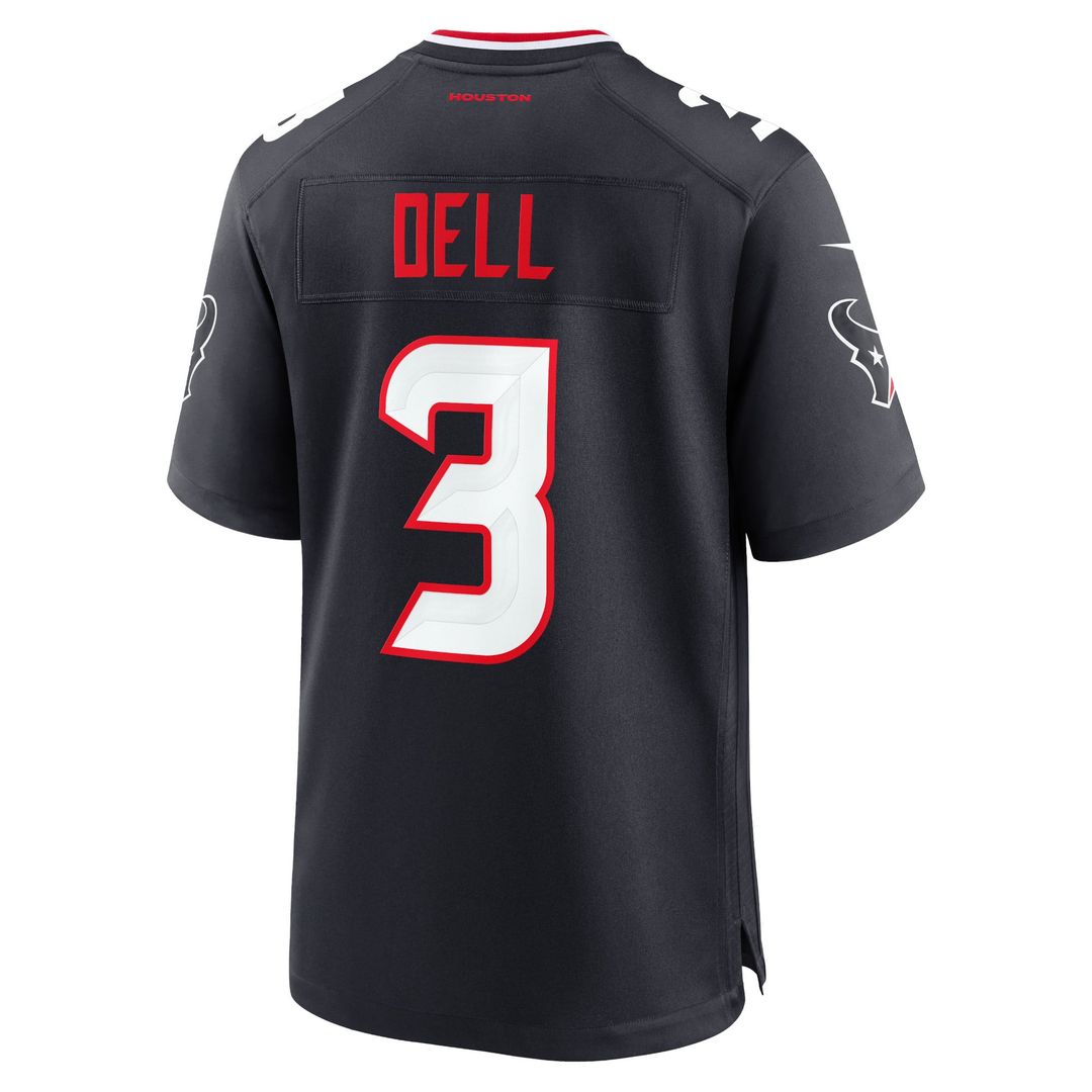Houston Texans Tank Dell White Game Jersey | NFL Football Jersey