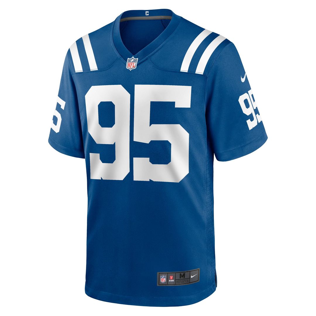 Indianapolis Colts Adetomiwa Adebawore Royal Team Game Jersey | NFL Football Jersey