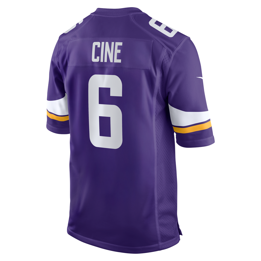 Minnesota Vikings Lewis Cine Purple Game Player Jersey | NFL Football Jersey