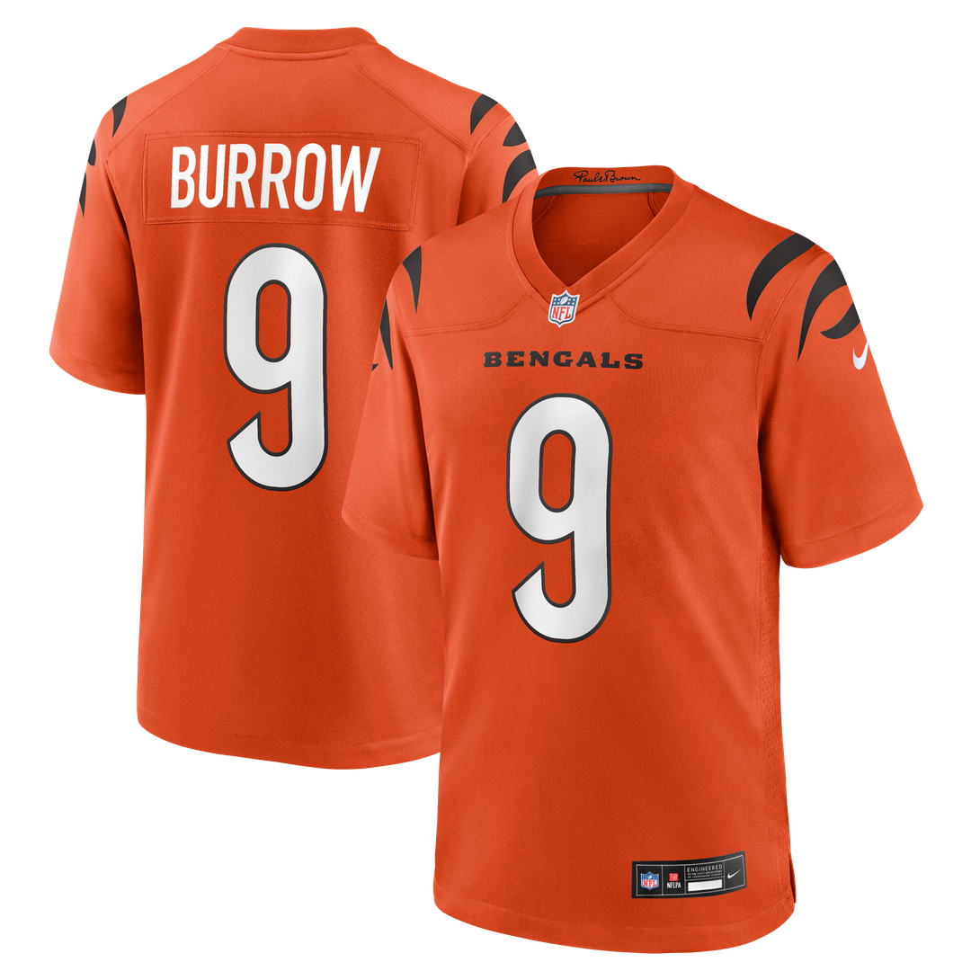 Cincinnati Bengals Joe Burrow Black Player Game Jersey | NFL Football Jersey
