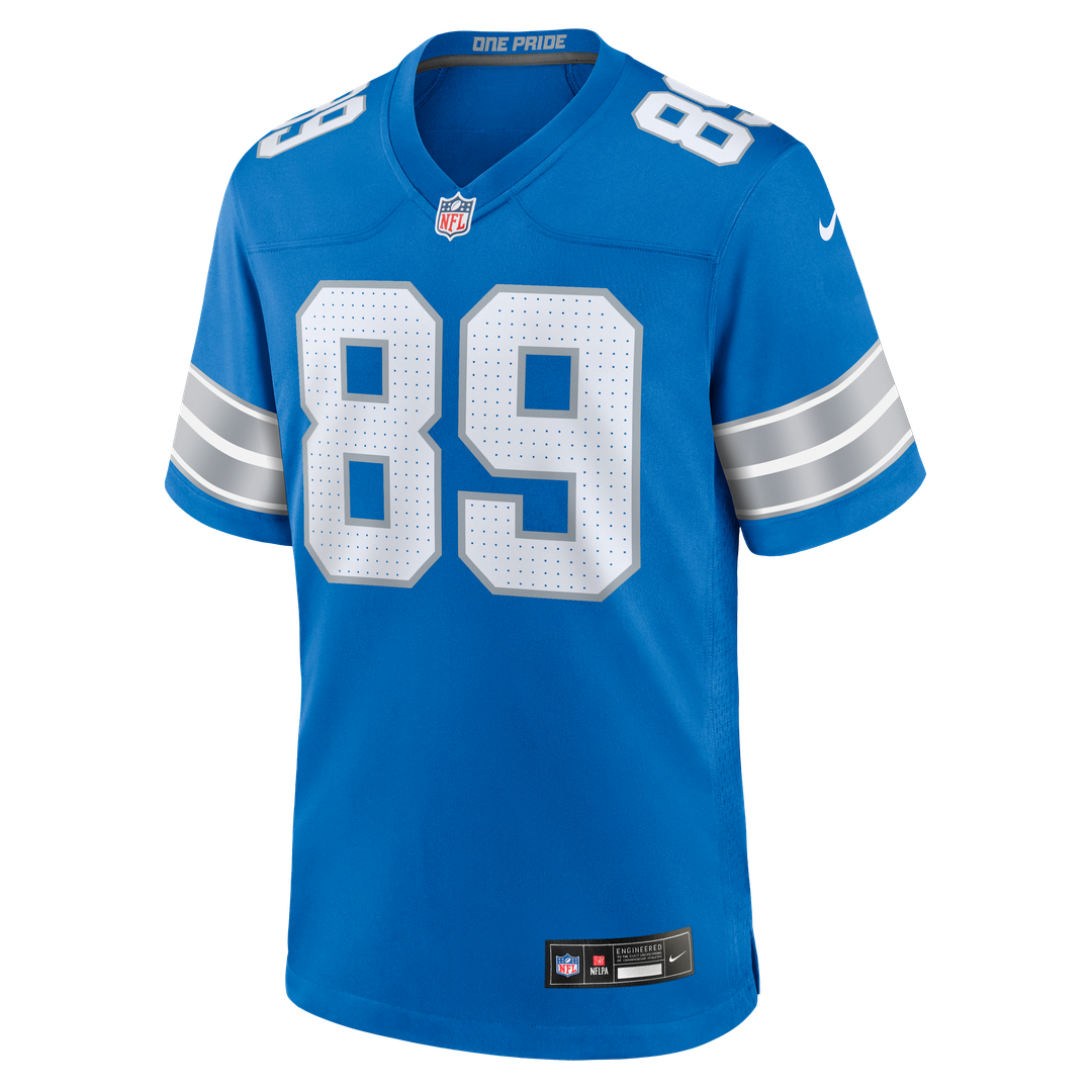 Detroit Lions Brock Wright Blue Team Game Jersey | NFL Football Jersey