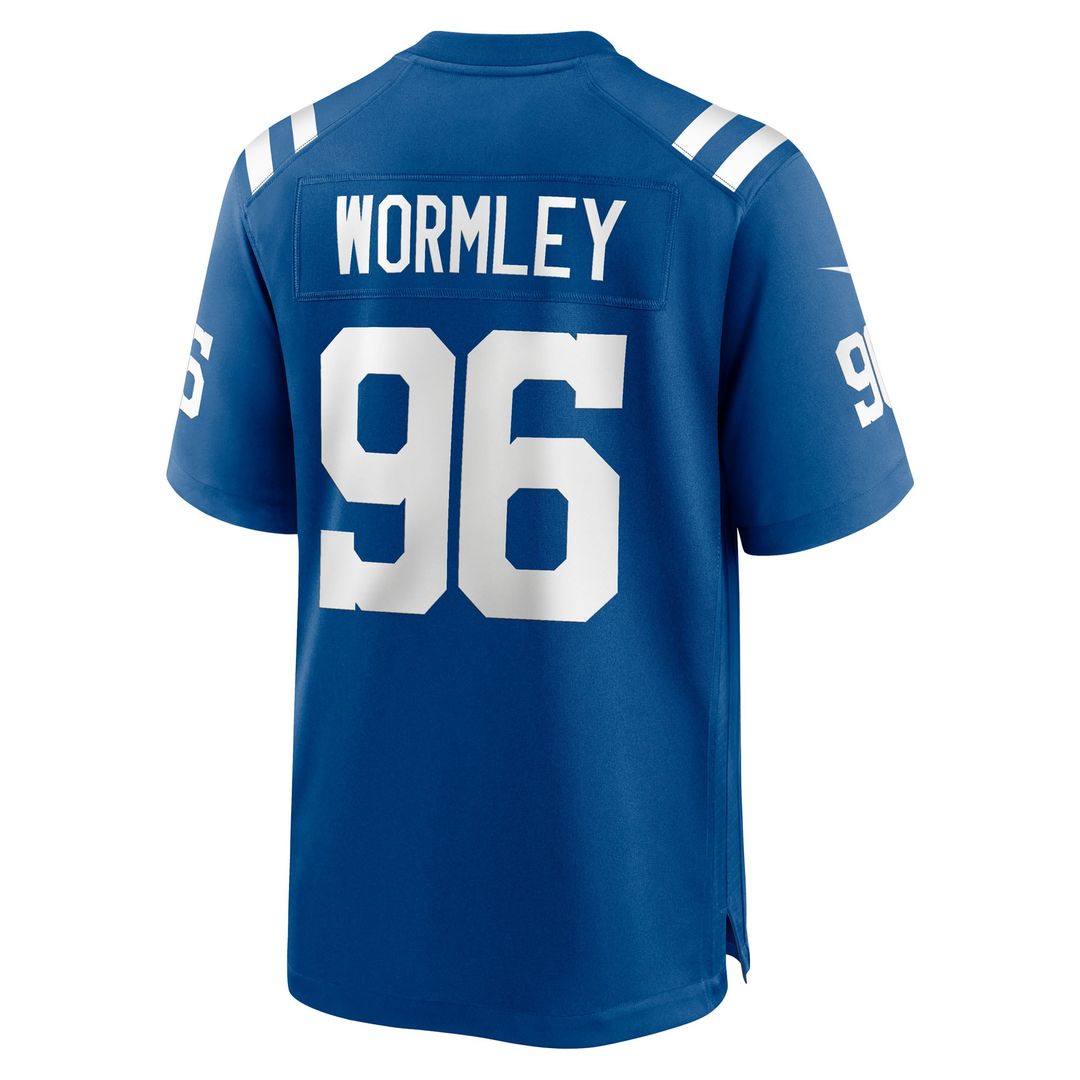 Indianapolis Colts Chris Wormley Royal Team Game Jersey | NFL Football Jersey