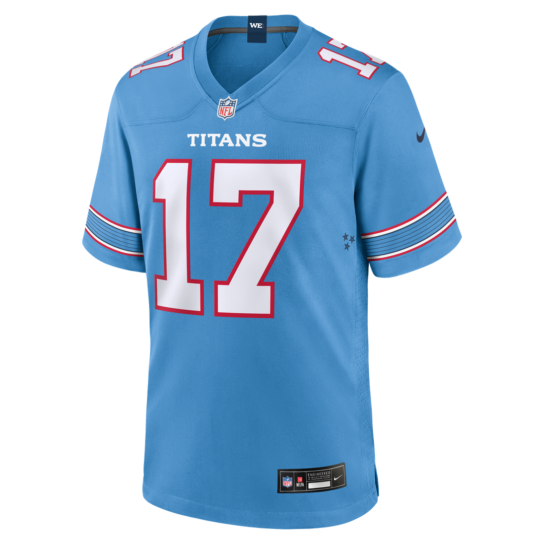 Tennessee Titans Chimere Dike White Game Jersey | NFL Football Jersey