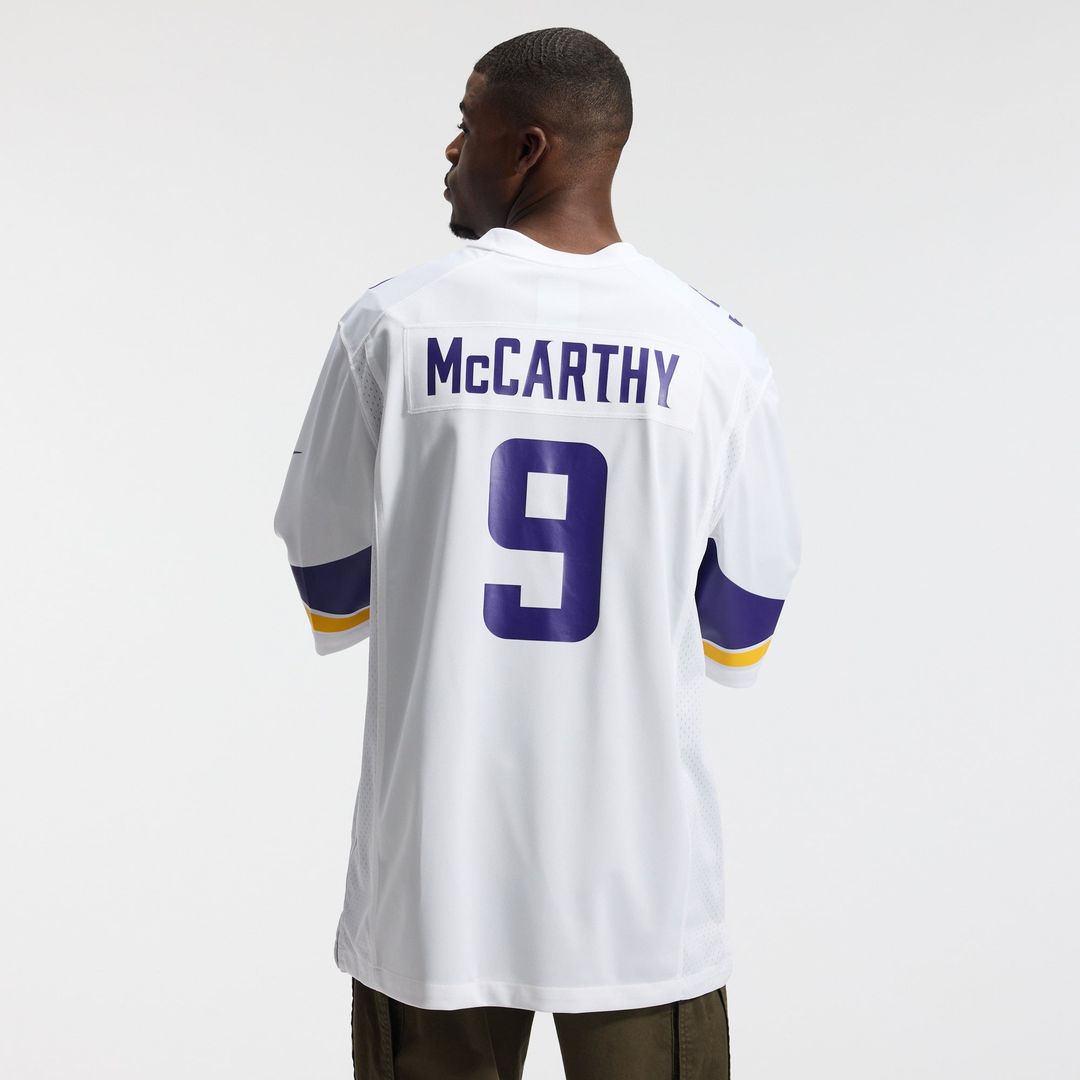 Minnesota Vikings J.J. McCarthy White Game Jersey | NFL Football Jersey