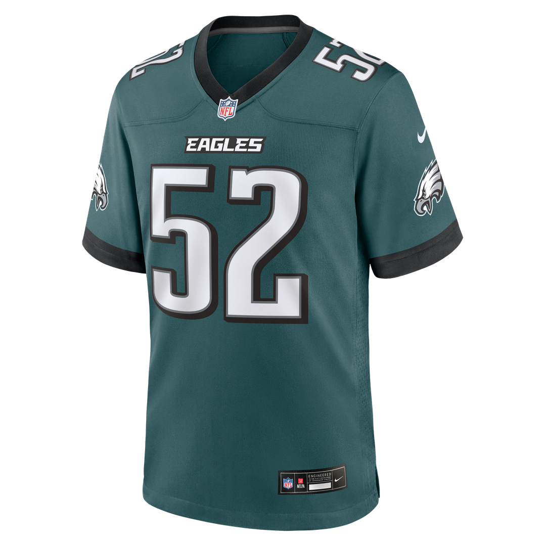 Philadelphia Eagles Jonathan Greenard Midnight Green Team Game Jersey | NFL Football Jersey