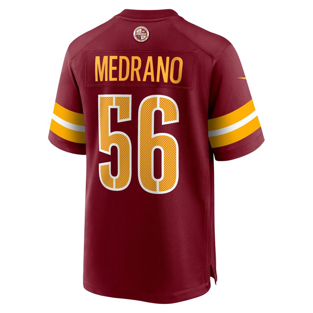 Washington Commanders Kain Medrano Burgundy Team Game Jersey | NFL Football Jersey