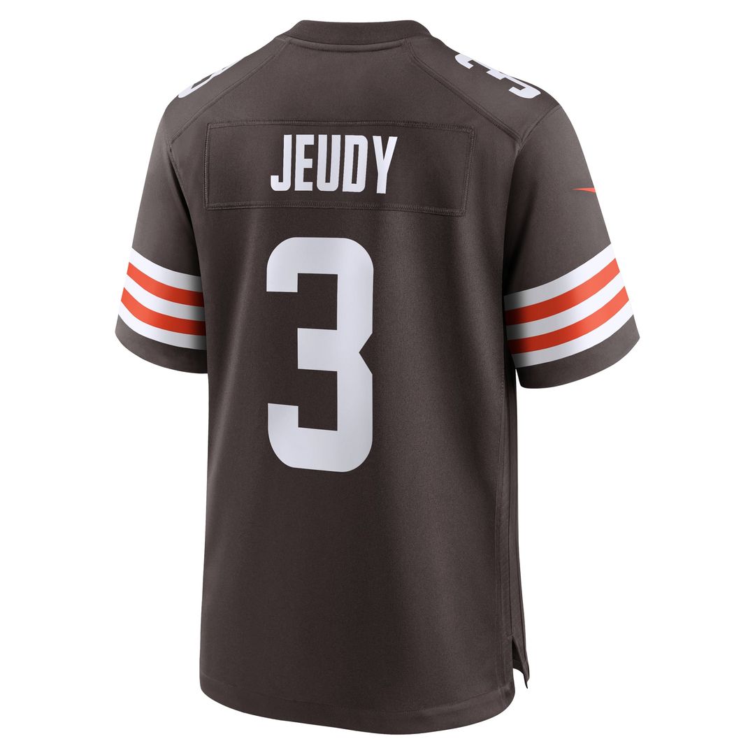Cleveland Browns Jerry Jeudy Brown Game Jersey | NFL Football Jersey