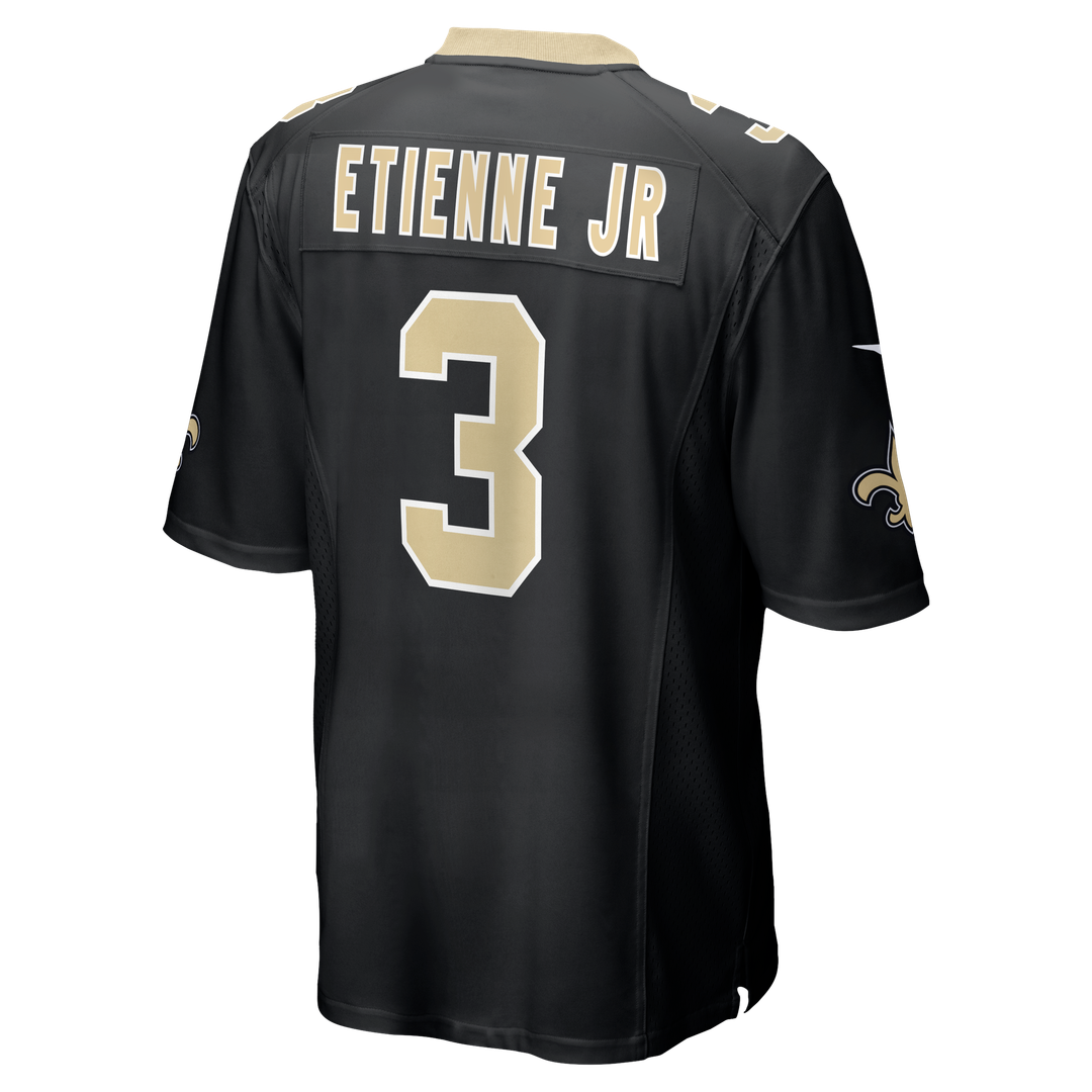 New Orleans Saints Travis Etienne Jr Black Game Jersey | NFL Football Jersey