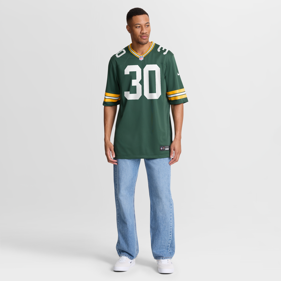 Green Bay Packers Chris Brooks Green Team Game Jersey | NFL Football Jersey
