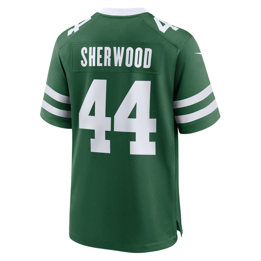 New York Jets Jamien Sherwood Legacy Green Team Game Jersey | NFL Football Jersey