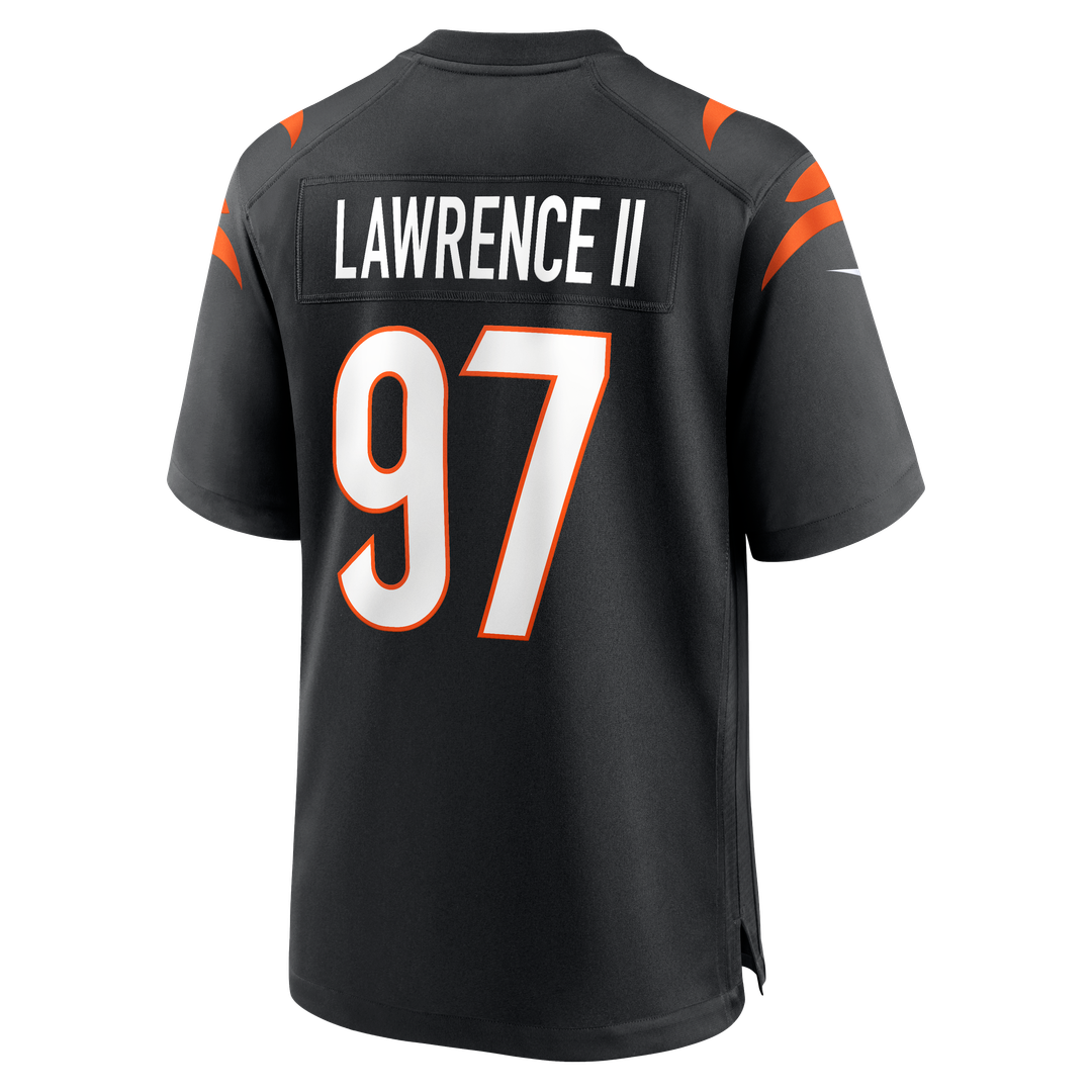 Cincinnati Bengals Dexter Lawrence II Black Game Jersey | NFL Football Jersey