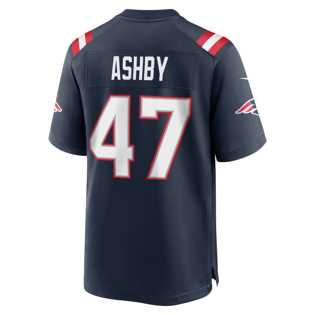 New England Patriots Julian Ashby Navy Team Game Jersey | NFL Football Jersey