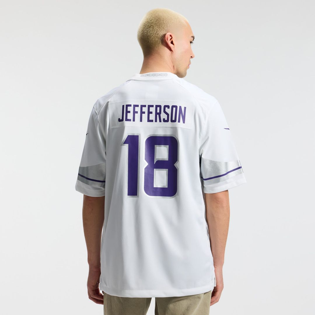Minnesota Vikings Justin Jefferson White Alternate Game Player Jersey | NFL Football Jersey
