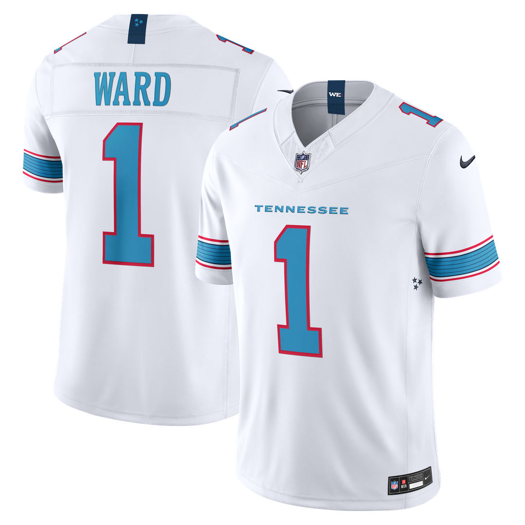 Tennessee Titans Cameron Ward Light Blue Team Vapor F.U.S.E. Stitched Limited Jersey | NFL Football Jersey