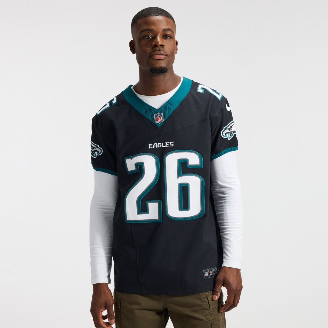 Philadelphia Eagles Saquon Barkley Black Alternate Vapor F.U.S.E. Elite Jersey | NFL Football Jersey