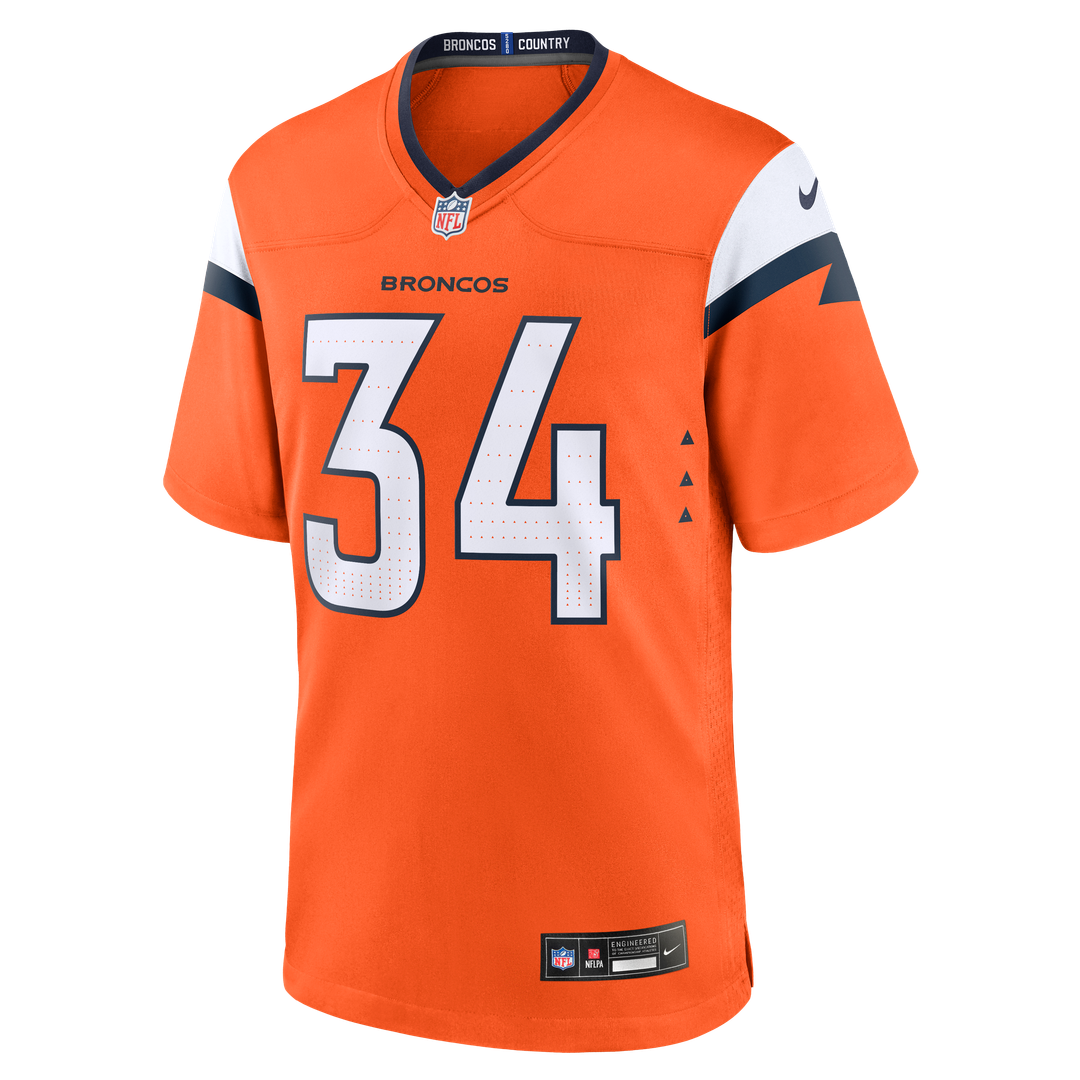 Denver Broncos JL Skinner Orange Team Game Jersey | NFL Football Jersey