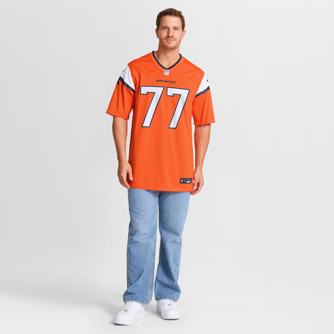 Denver Broncos Quinn Meinerz Orange Team Game Jersey | NFL Football Jersey