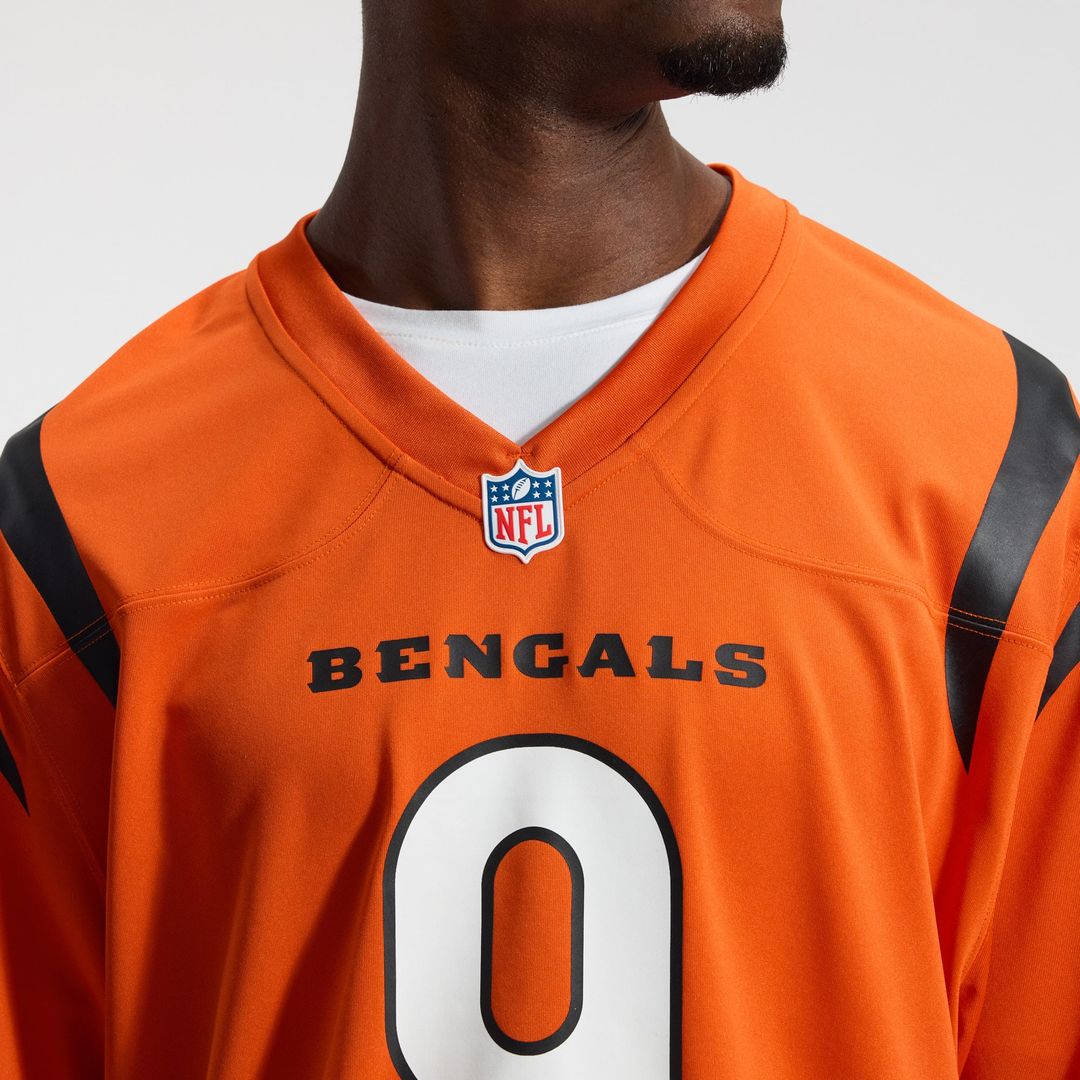 Cincinnati Bengals Joe Burrow Orange Alternate Game Jersey | NFL Football Jersey