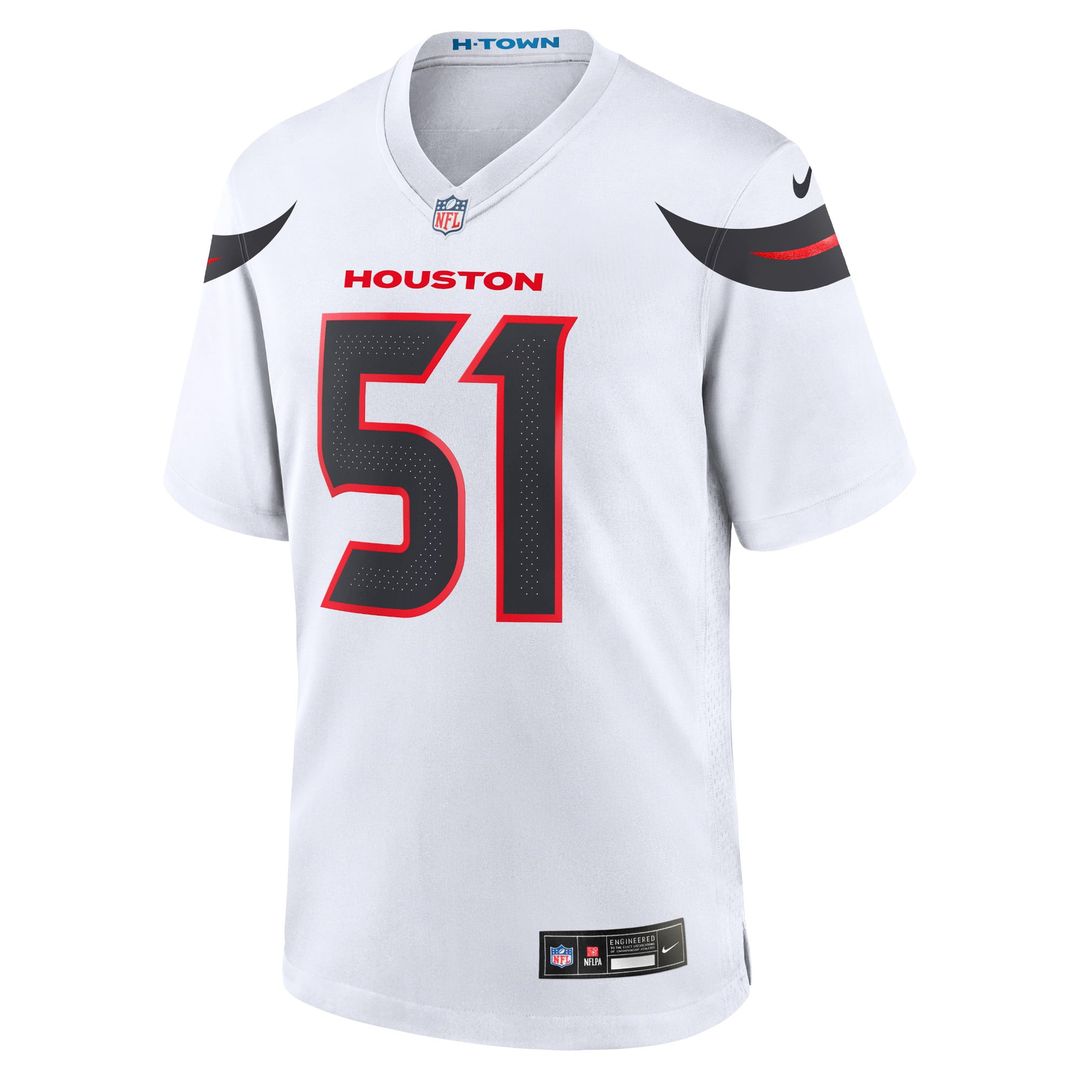 Houston Texans Will Anderson Jr. White Game Jersey | NFL Football Jersey