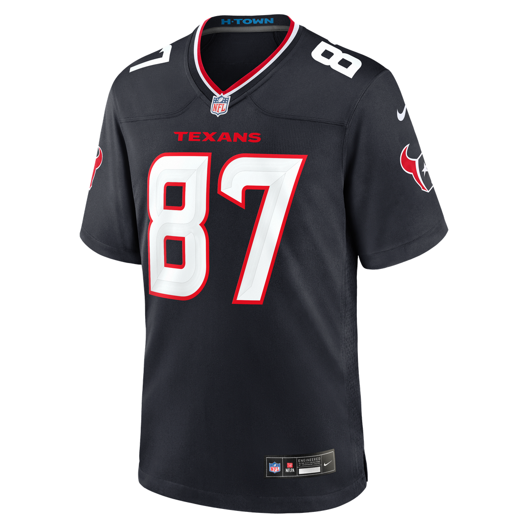 Houston Texans Cade Stover Navy Game Jersey | NFL Football Jersey