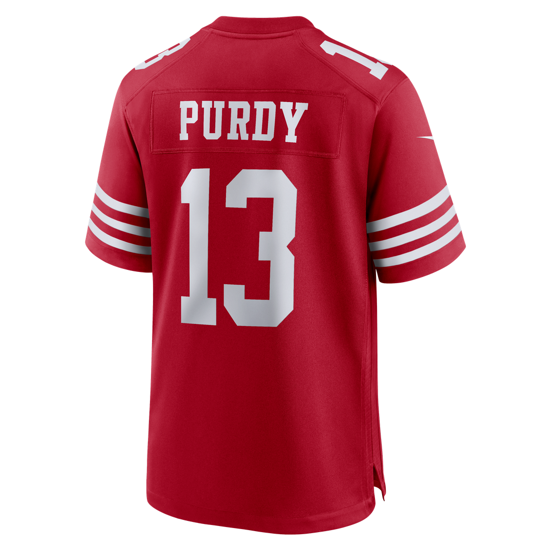 San Francisco 49ers Brock Purdy White 80th Anniversary Game Jersey | NFL Football Jersey