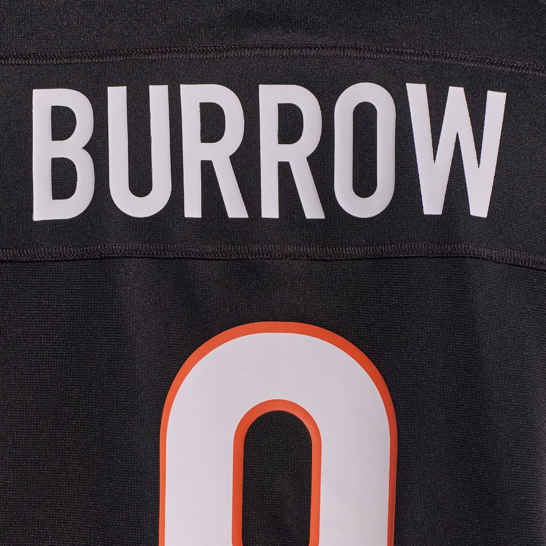 Cincinnati Bengals Joe Burrow Black Player Game Jersey | NFL Football Jersey