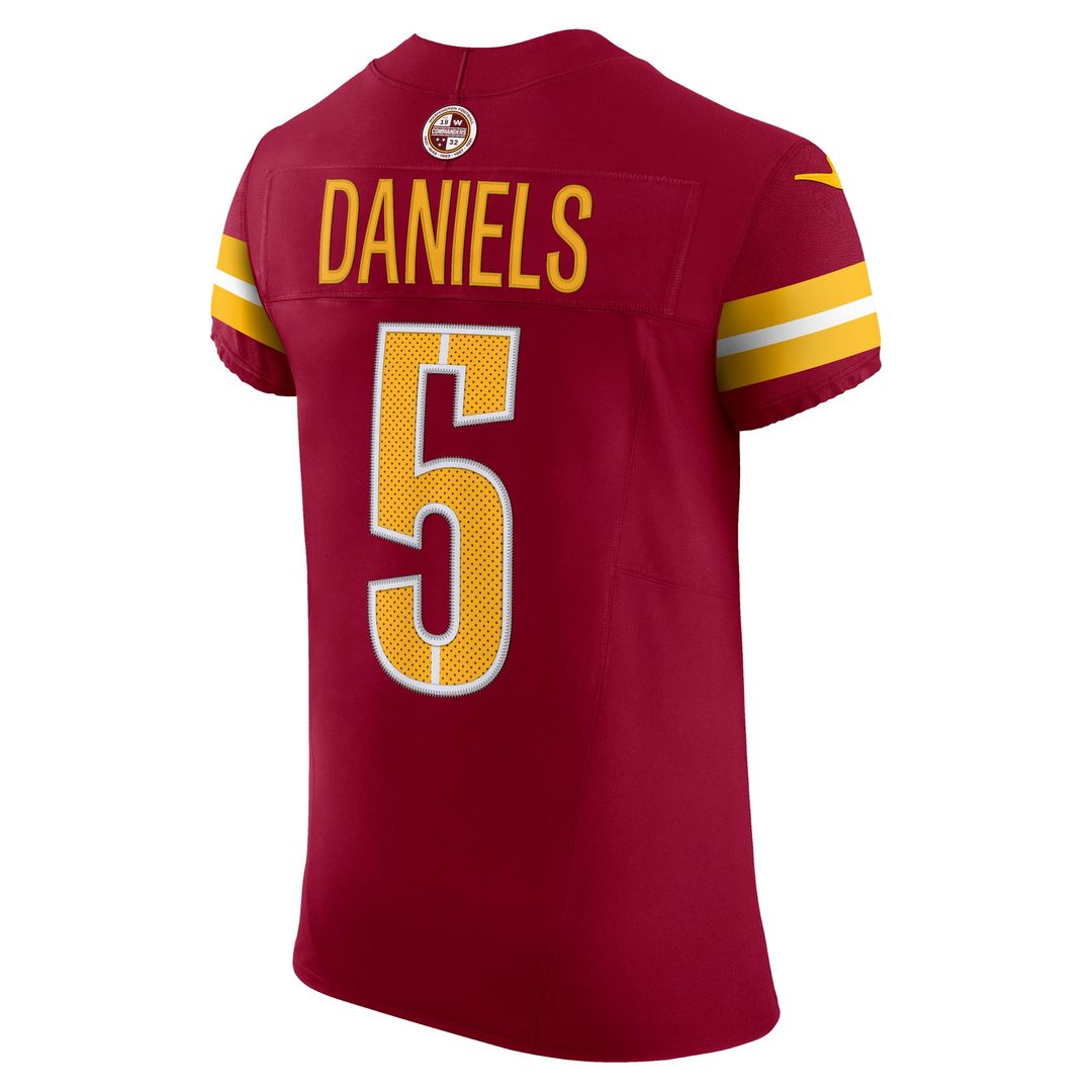 Washington Commanders Jayden Daniels Black Alternate Vapor F.U.S.E. Elite Jersey | NFL Football Jersey