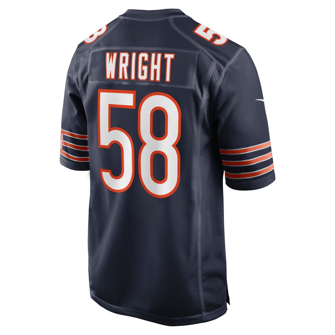 Chicago Bears Darnell Wright Navy Game Jersey | NFL Football Jersey