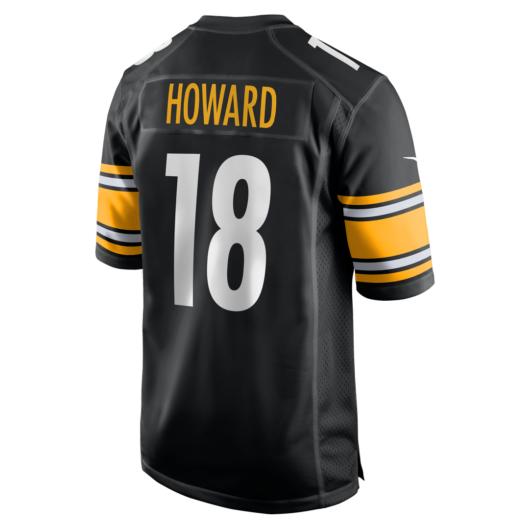Pittsburgh Steelers Will Howard Black Team Game Jersey | NFL Football Jersey