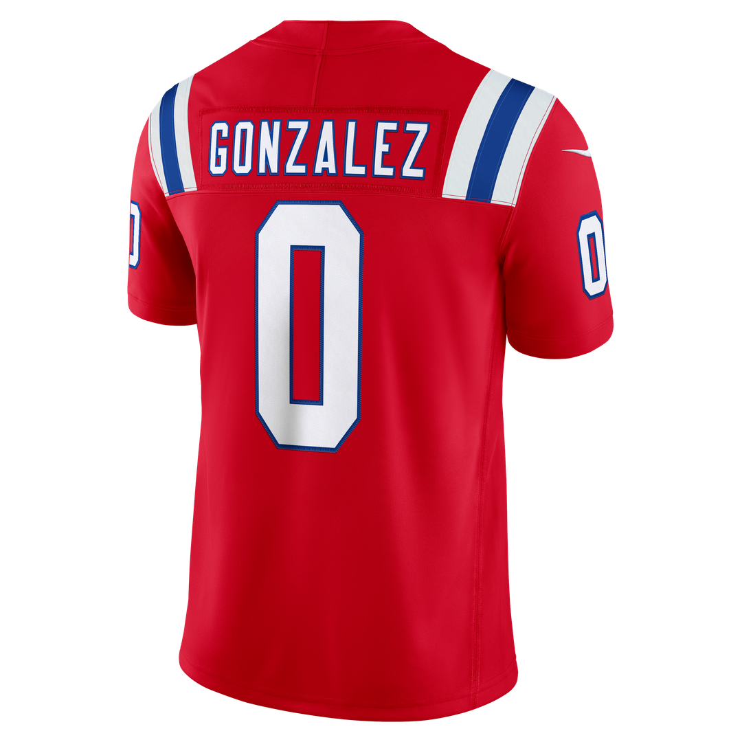 New England Patriots Christian Gonzalez Navy Team Vapor F.U.S.E. Stitched Limited Jersey | NFL Football Jersey