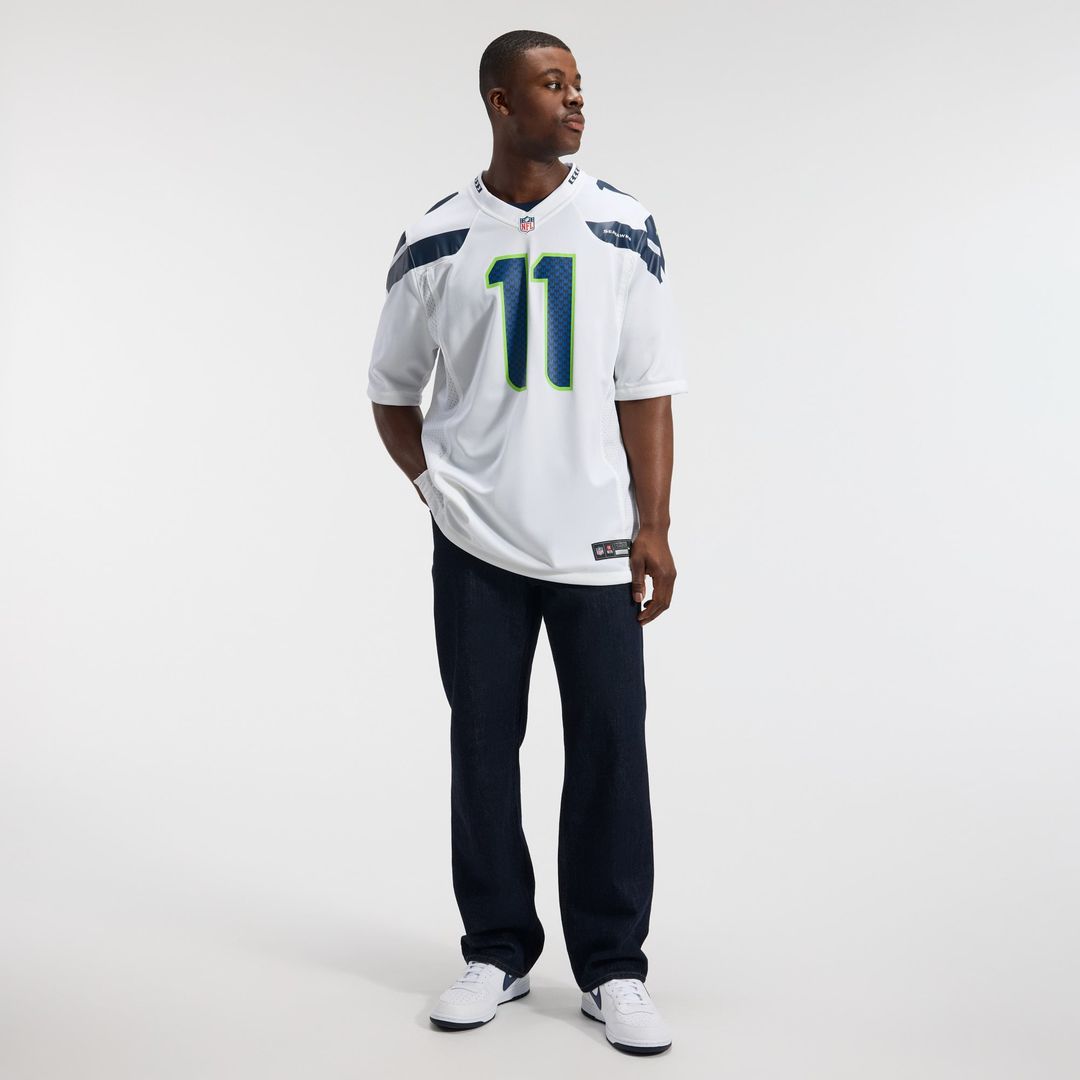 Seattle Seahawks Jaxon Smith-Njigba White Game Jersey | NFL Football Jersey