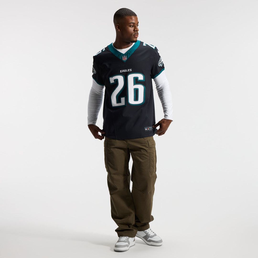 Philadelphia Eagles Saquon Barkley Black Alternate Vapor F.U.S.E. Elite Jersey | NFL Football Jersey