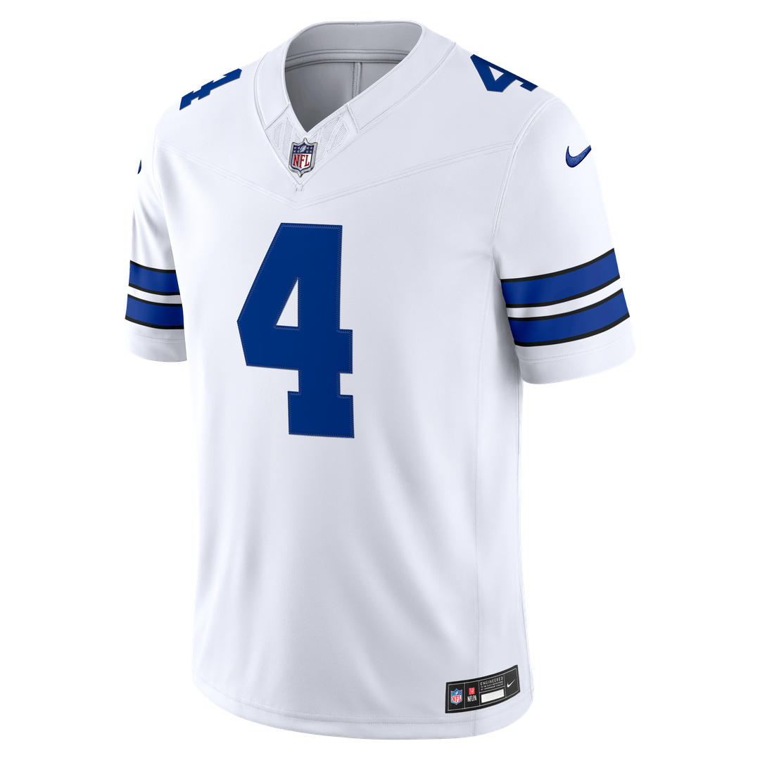 Dallas Cowboys Dak Prescott White Vapor F.U.S.E. Stitched Limited Jersey | NFL Football Jersey