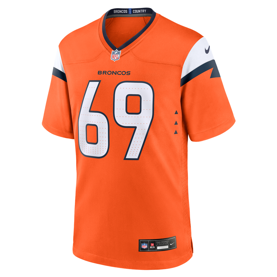 Denver Broncos Mike McGlinchey Orange Team Game Jersey | NFL Football Jersey