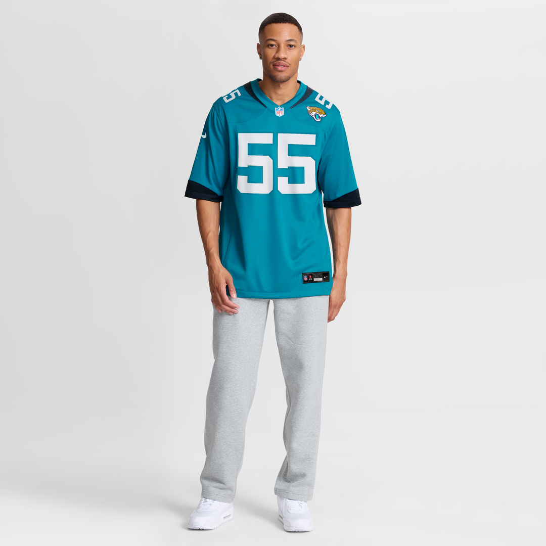 Jacksonville Jaguars Dequan Jackson Teal Game Jersey | NFL Football Jersey