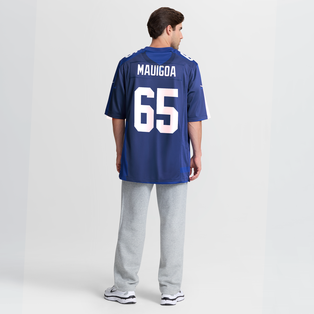 New York Giants Francis Mauigoa Royal Team Game Jersey | NFL Football Jersey