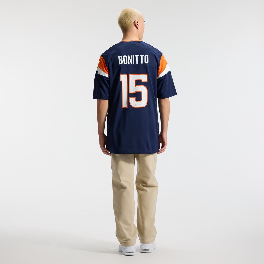 Denver Broncos Nik Bonitto Orange Team Game Jersey | NFL Football Jersey