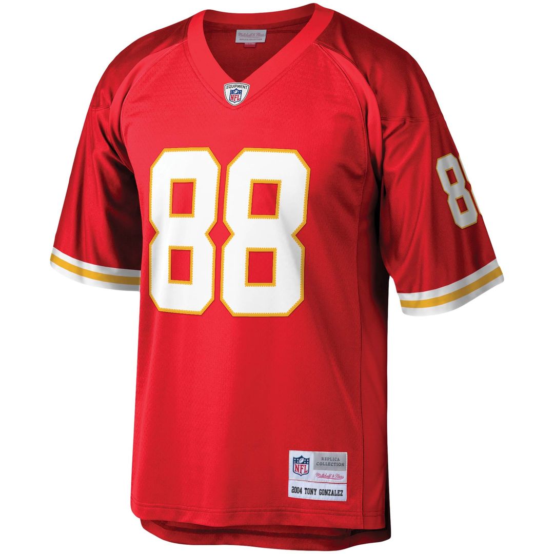 Kansas City Chiefs Tony Gonzalez Red Legacy Replica Jersey | NFL Football Jersey