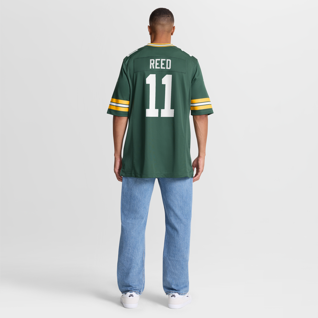 Green Bay Packers Jayden Reed Green Game Jersey | NFL Football Jersey