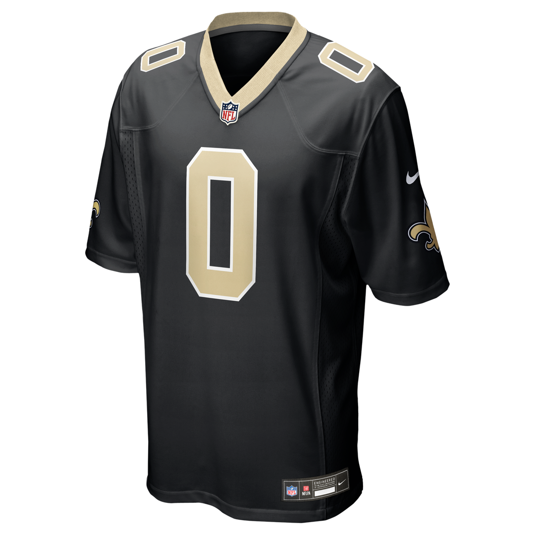 New Orleans Saints Jordyn Tyson Black Team Game Jersey | NFL Football Jersey