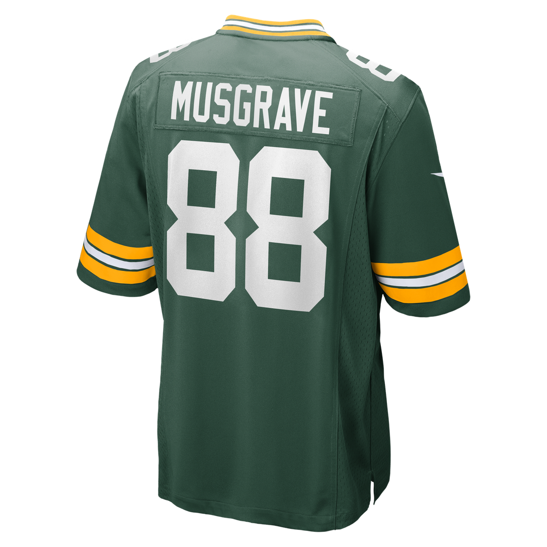 Green Bay Packers Luke Musgrave Green Game Jersey | NFL Football Jersey