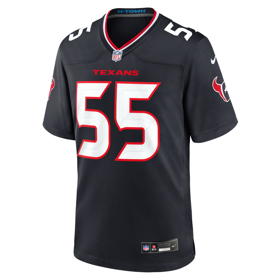 Houston Texans Danielle Hunter Navy Team Game Jersey | NFL Football Jersey