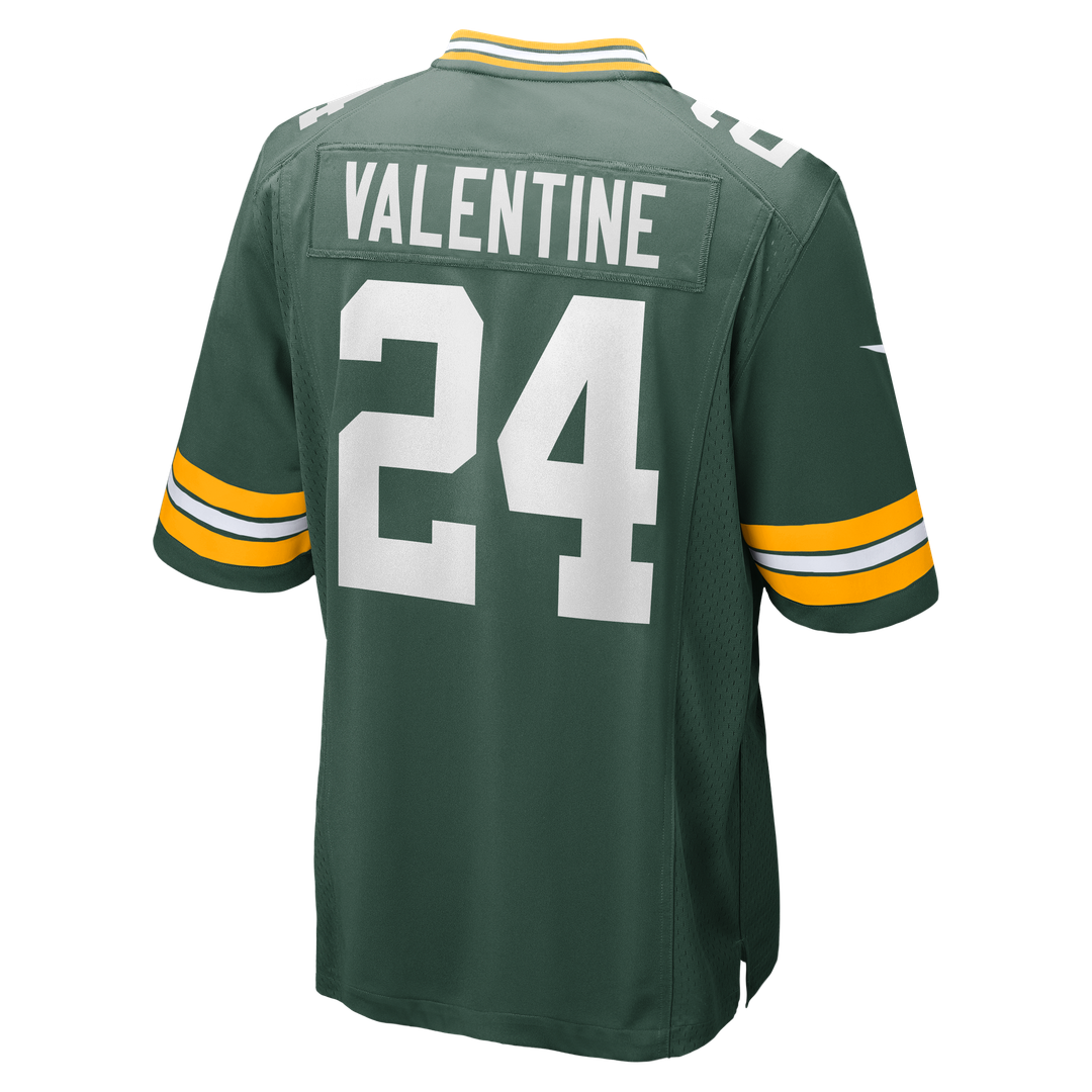 Green Bay Packers Carrington Valentine Green Game Jersey | NFL Football Jersey