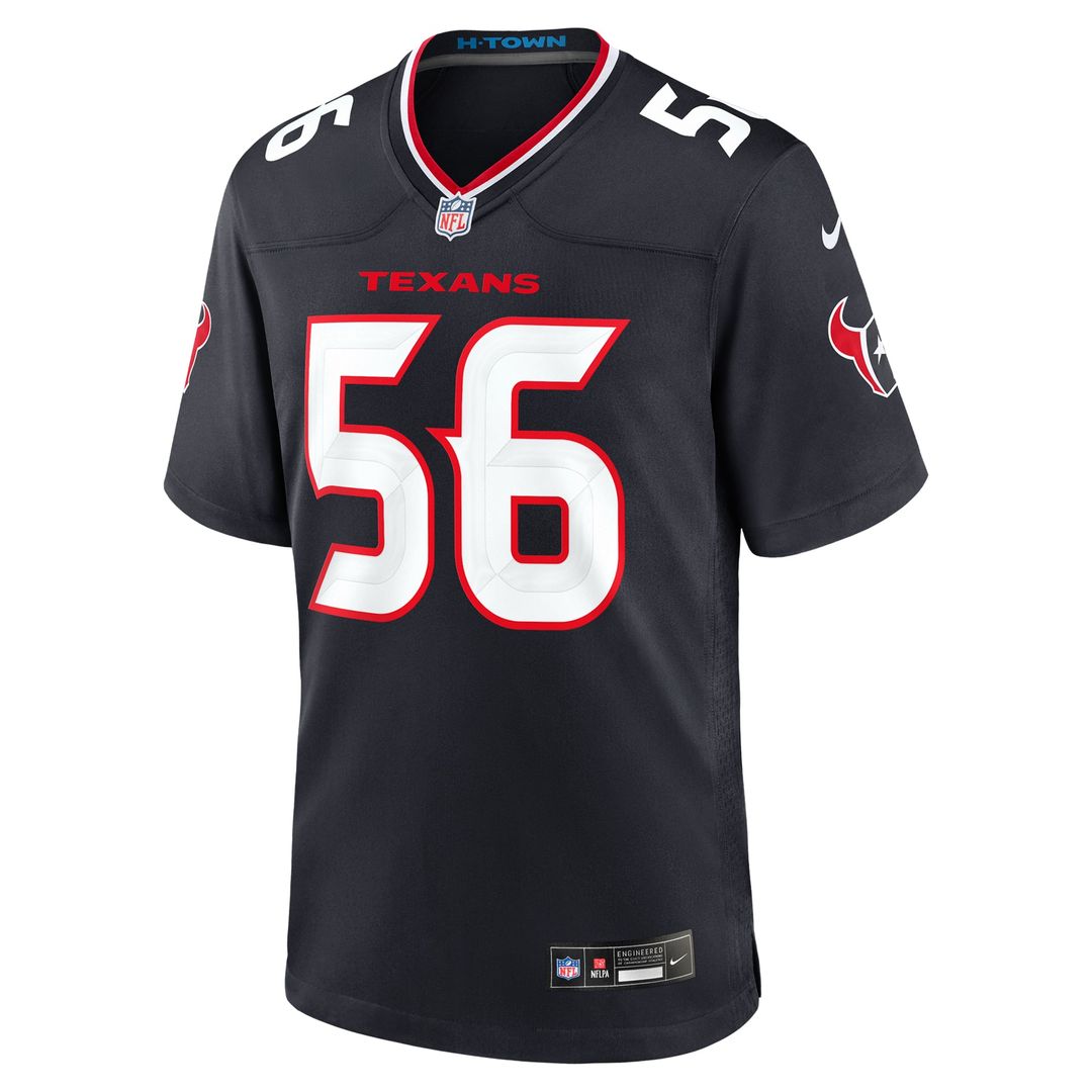 Houston Texans Jamal Hill Navy Team Game Jersey | NFL Football Jersey