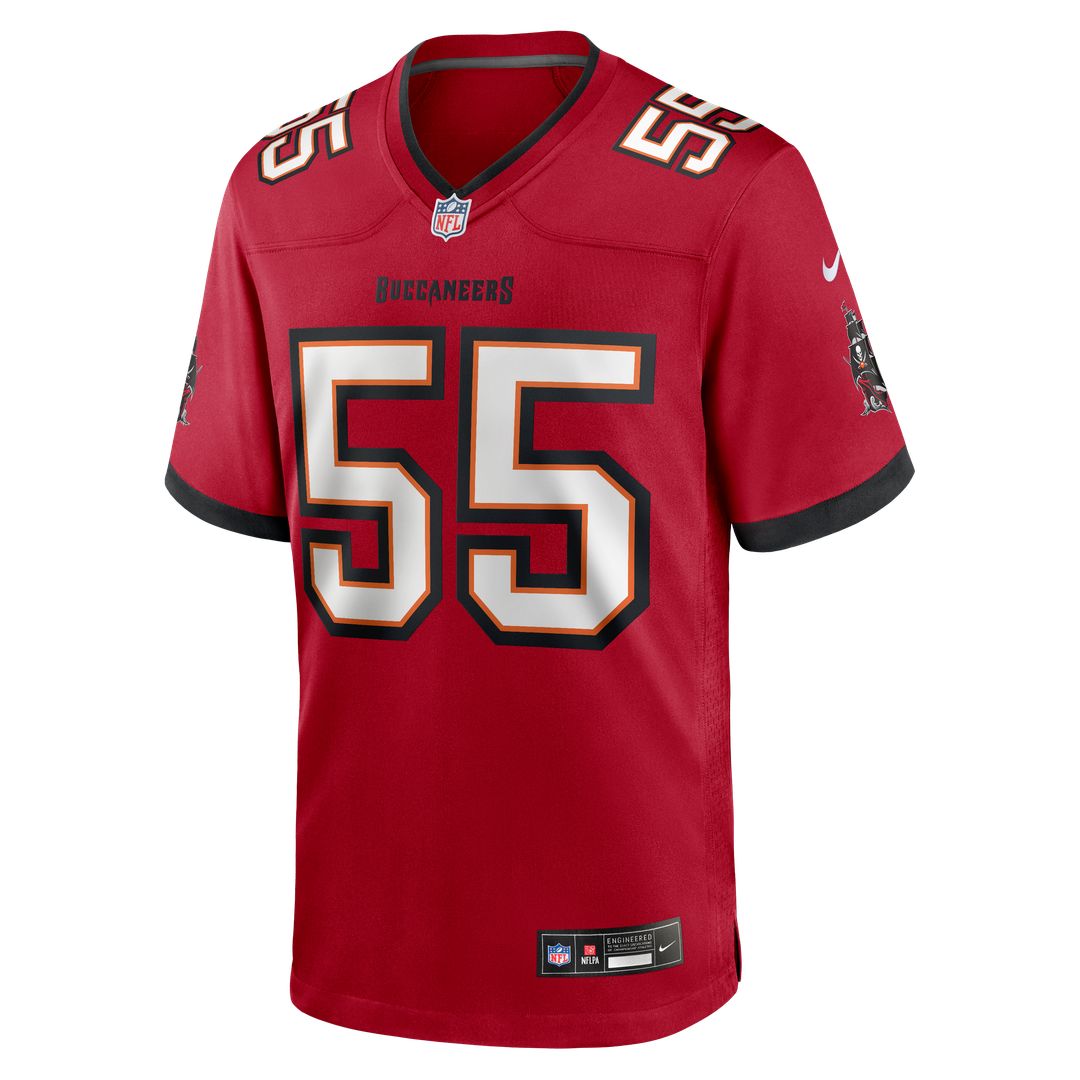 Tampa Bay Buccaneers Derrick Brooks Red Game Retired Player Jersey | NFL Football Jersey