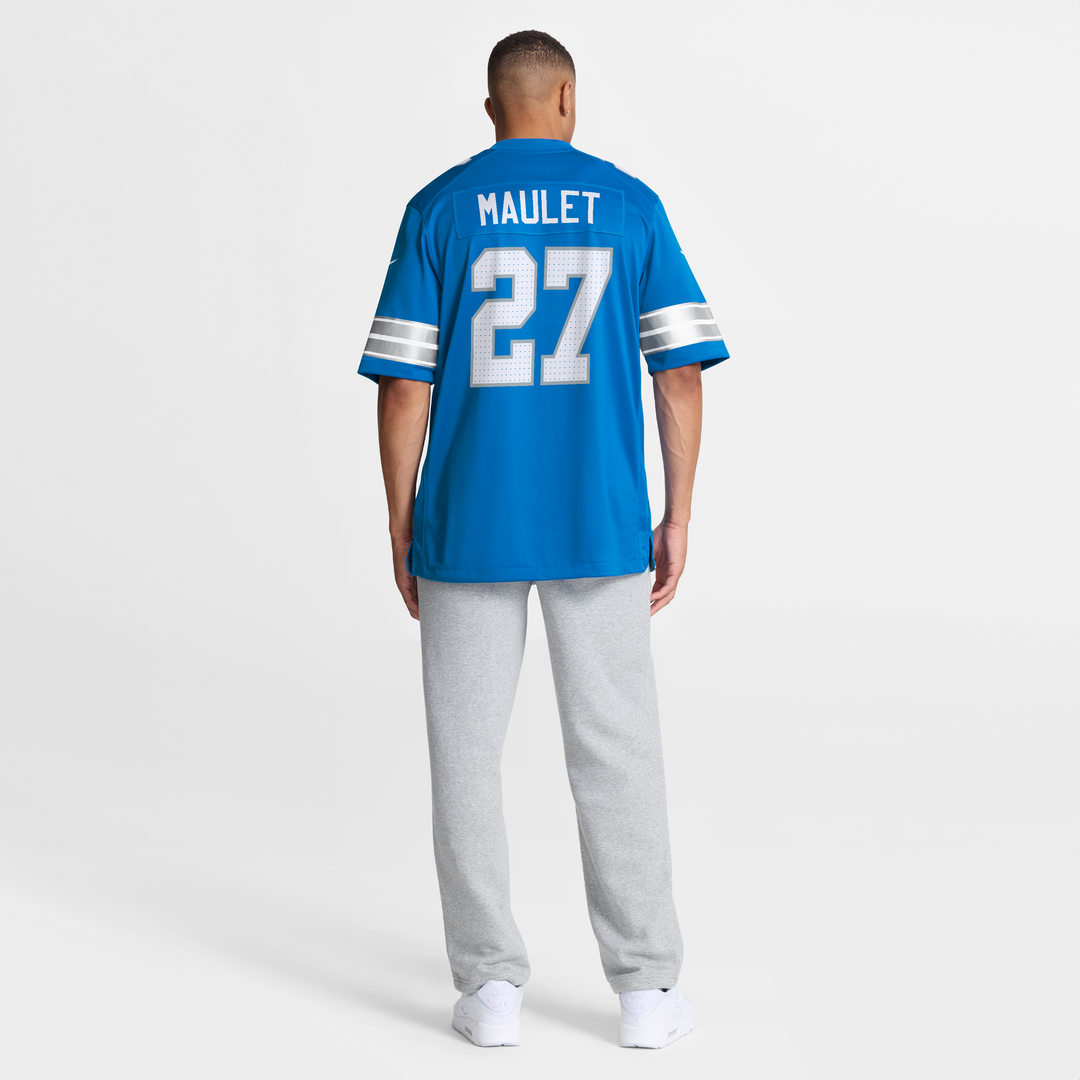 Detroit Lions Arthur Maulet Blue Team Game Jersey | NFL Football Jersey
