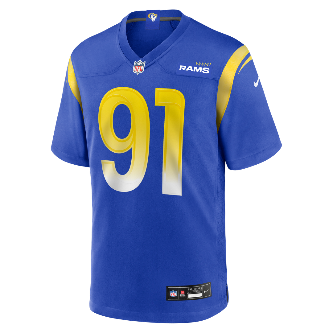 Los Angeles Rams Kobie Turner Royal Home Game Jersey | NFL Football Jersey