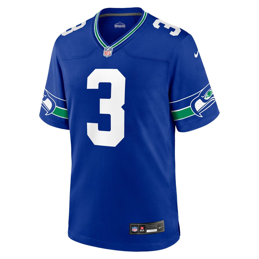 Seattle Seahawks Nick Emmanwori College Navy Team Game Jersey | NFL Football Jersey