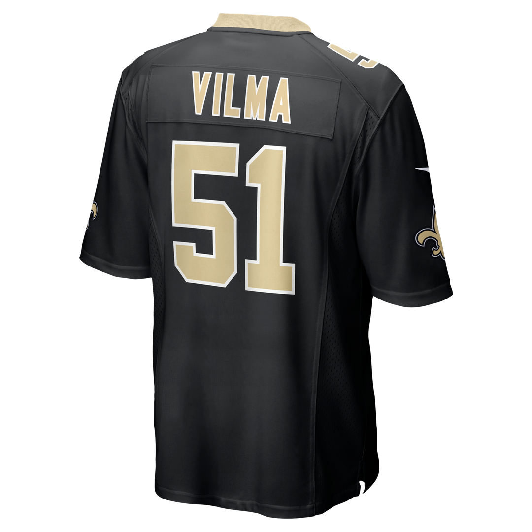 New Orleans Saints Jonathan Vilma Black Game Retired Player Jersey | NFL Football Jersey