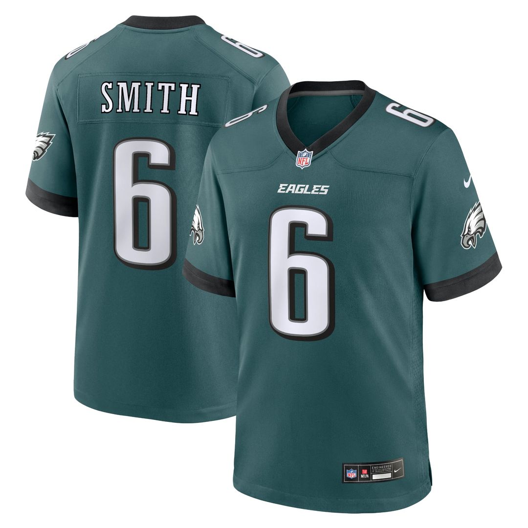 Philadelphia Eagles DeVonta Smith Midnight Green Team Game Jersey | NFL Football Jersey